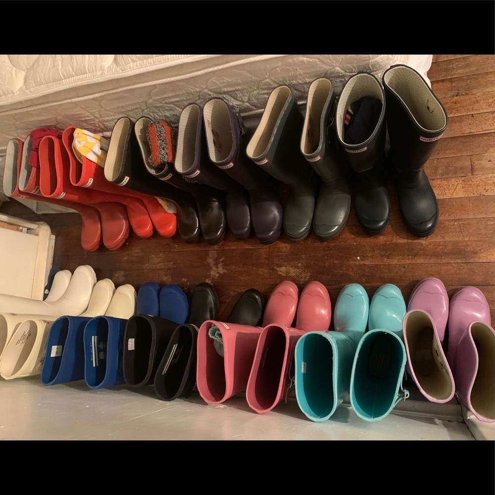 Original Hunter boots size 7-8